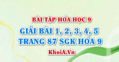 Bài tập về Cacbon Oxit, Cacbon Đioxit: Giải bài 1, 2, 3, 4, 5 trang 87 SGK Hóa 9 bài 28